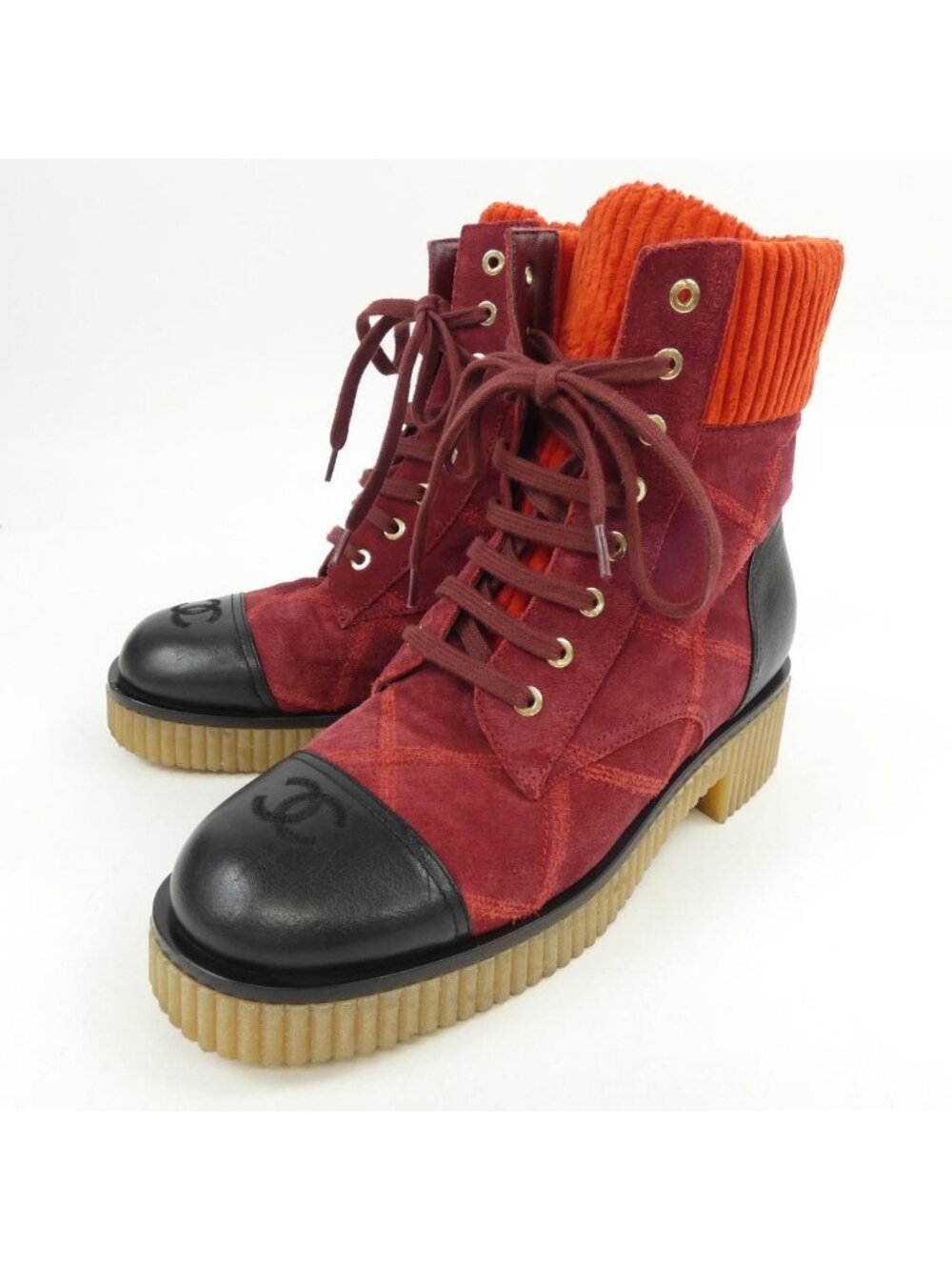 Chanel Size 40 Red Boots - Picture 3 of 6